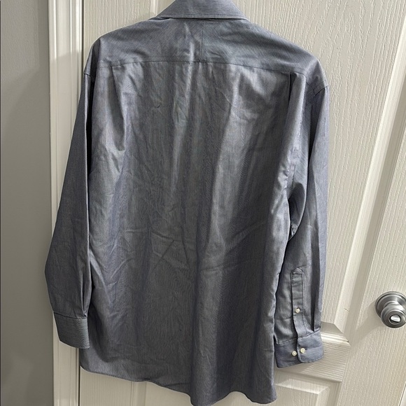 Tommy Hilfiger Blue and White Casual Button Down Shirt - Picture 4 of 5